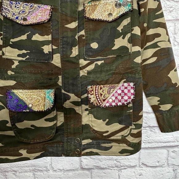 Beautiful Stories Embellished Camo Jacket - Picture 6 of 16